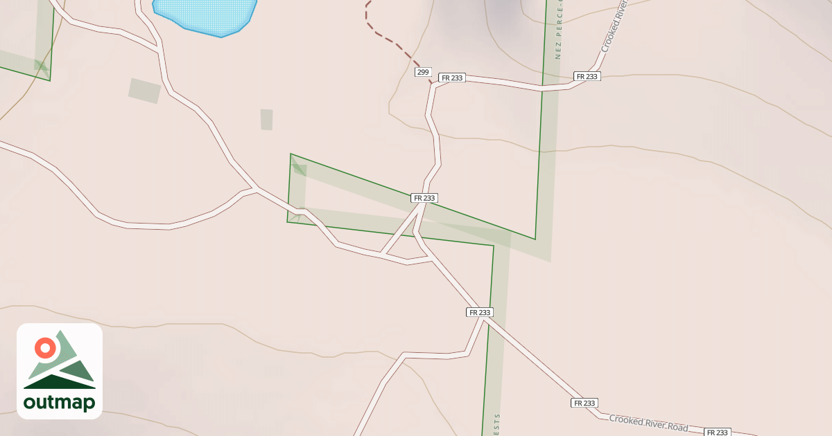 Map of CROOKED RIVER