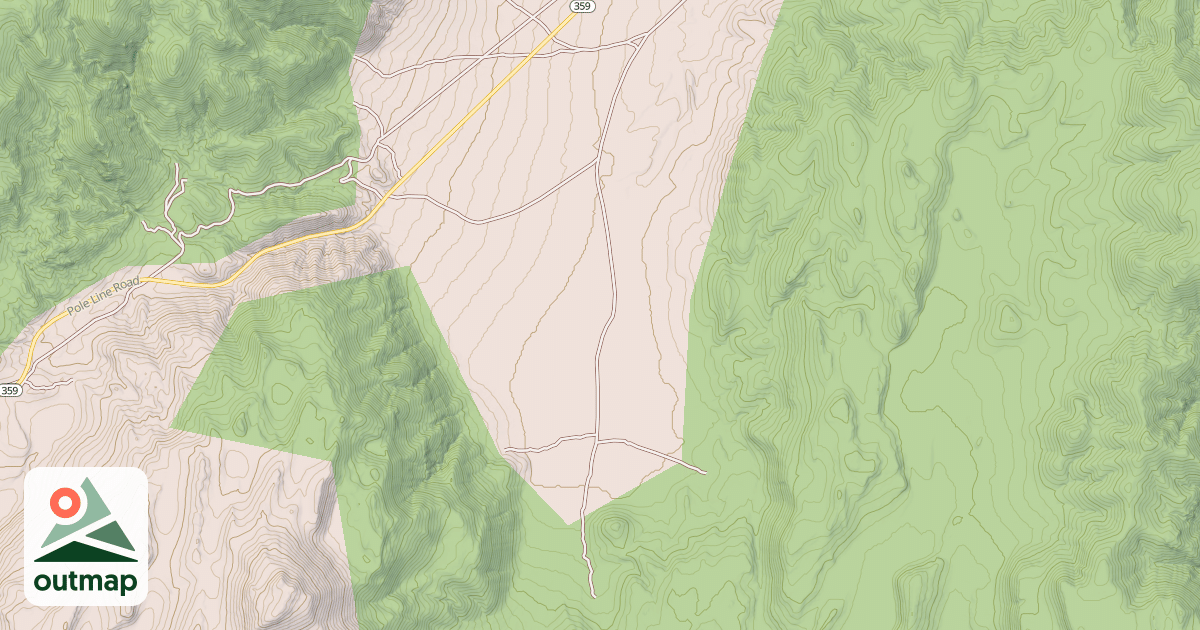 Map of LITTLE WHISKY FLAT ROAD