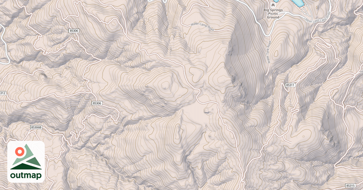 Map of BOARD CAMP RIDGE in Colusa
