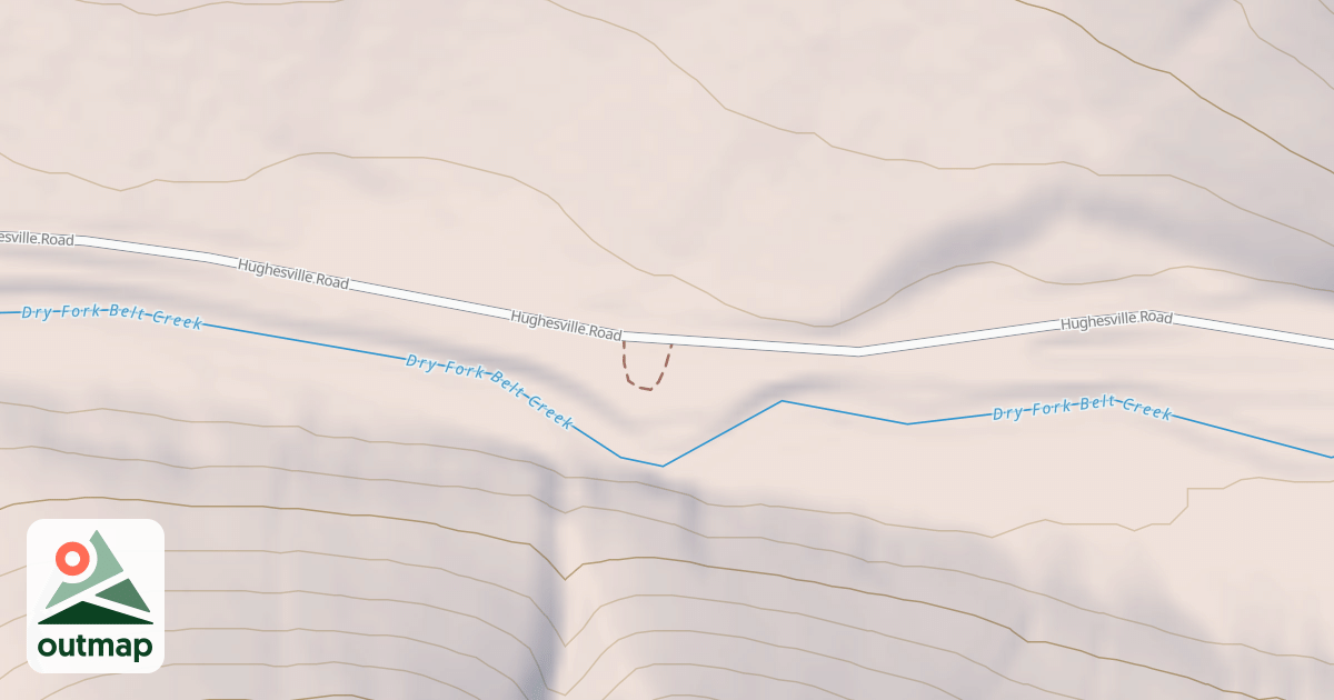 Map of DRY FORK DISPERSED F