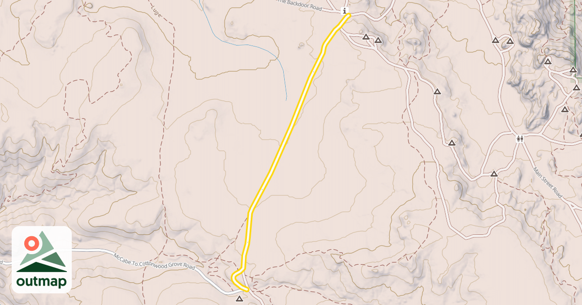 Map of Hartman Rocks Drive