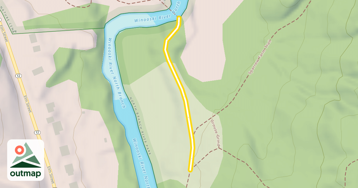 Map of North Branch River Path