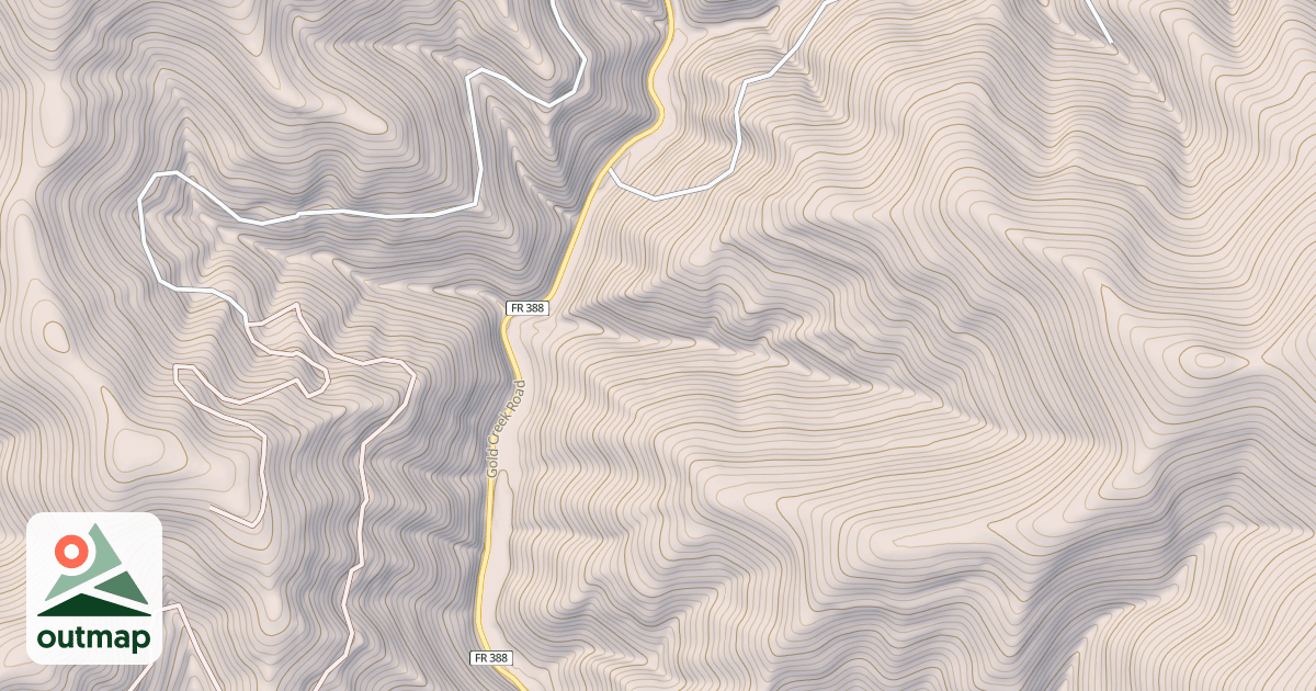 Map of Cold Face Ohv