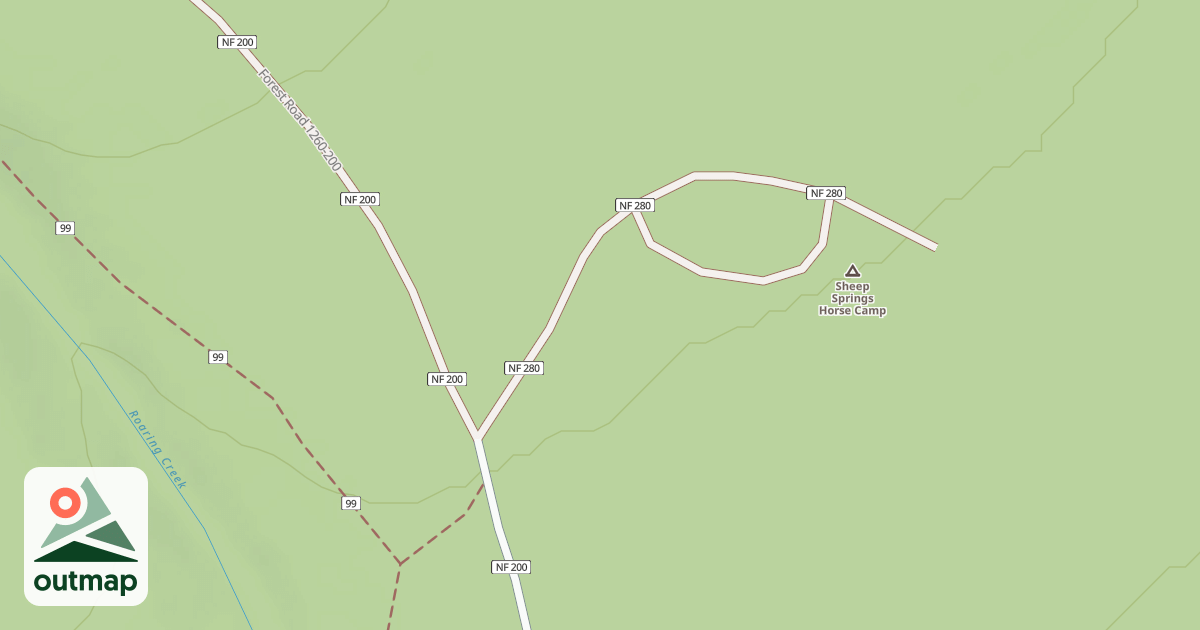 Map of SHEEP SPRING HC