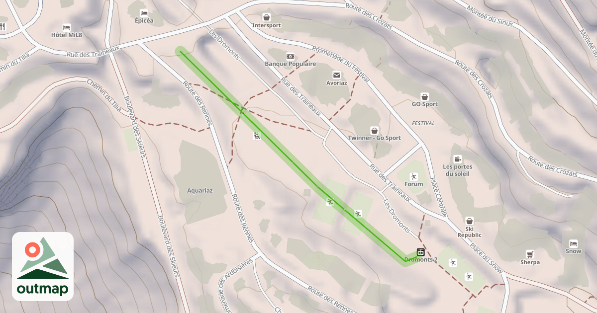 Map of Espace Dromonts