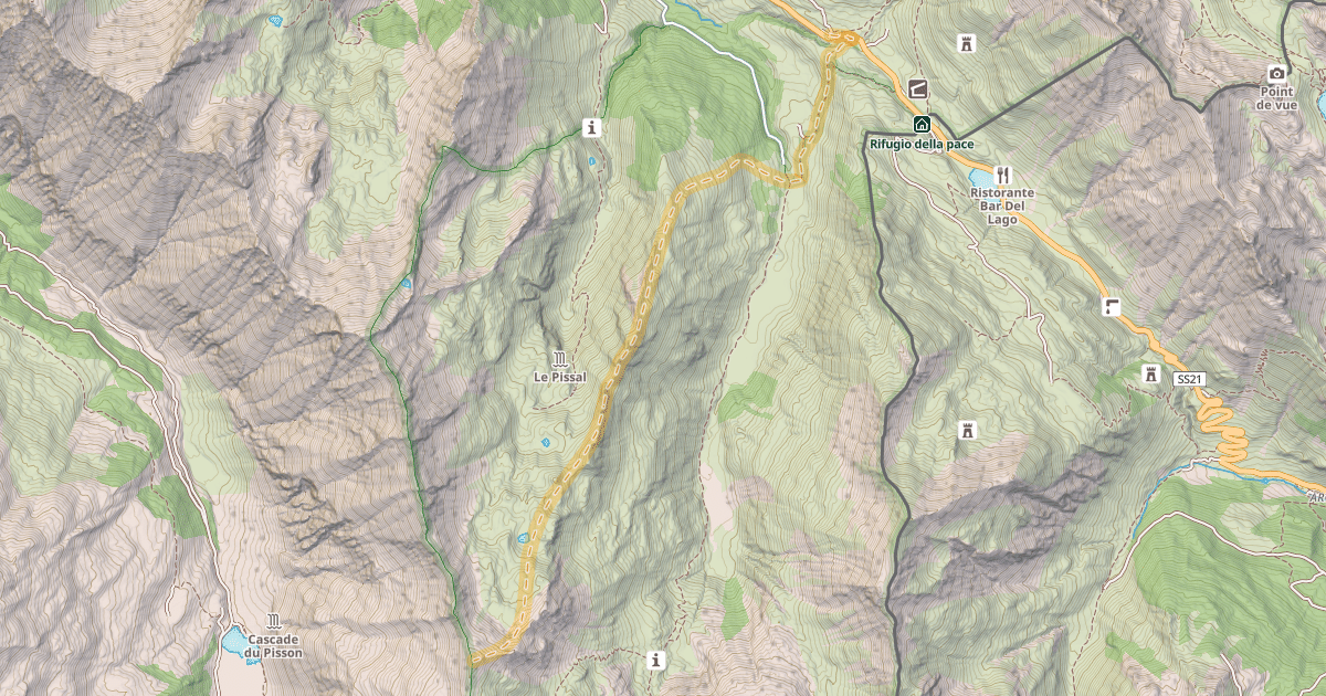 Map preview of Tête de Parassac — Le Pontet