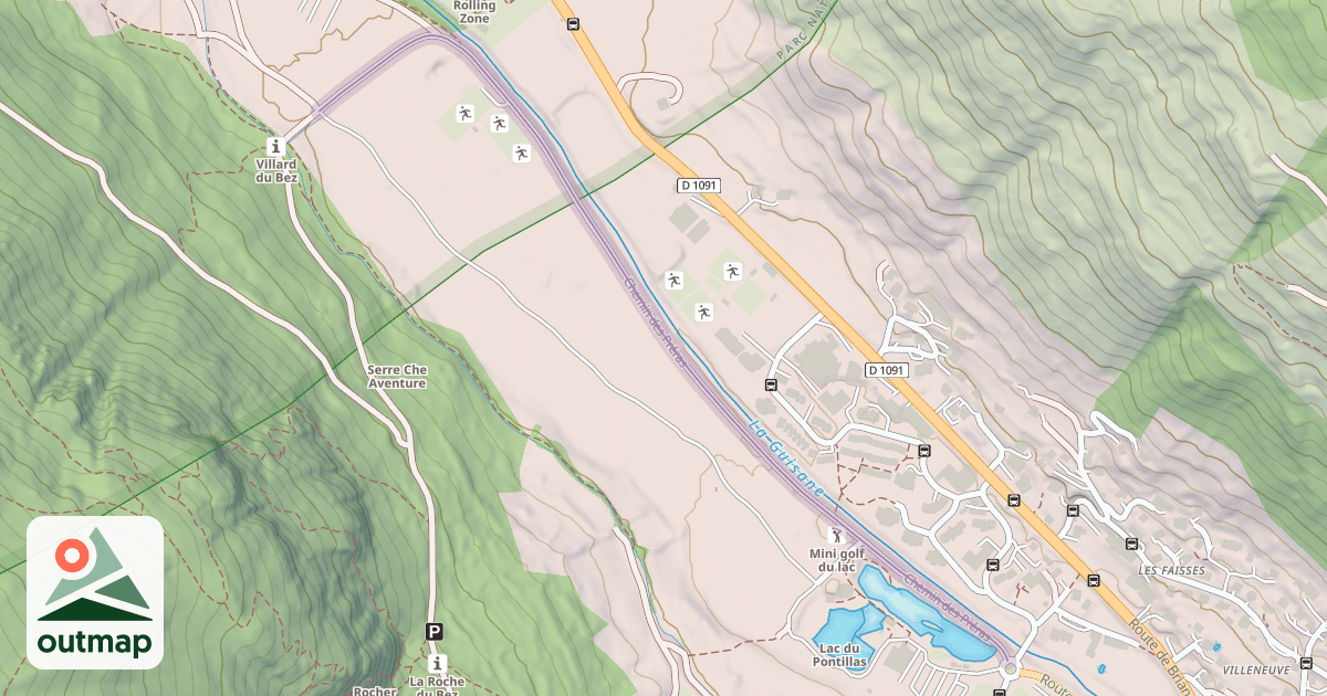 Map of Chemin des Préras