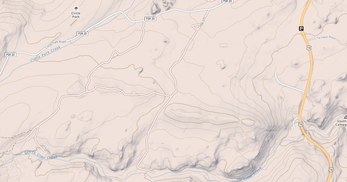 Map preview of SOUTH CLEAR CREEK