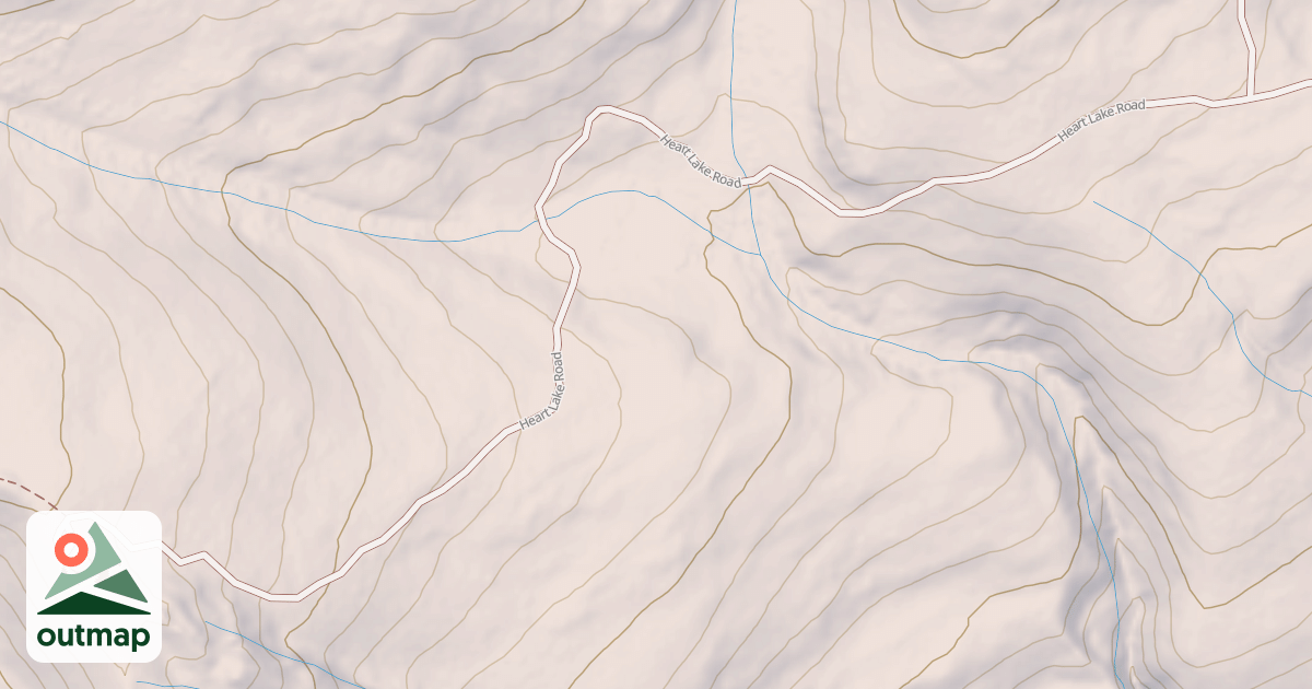 Map of HEART LAKE