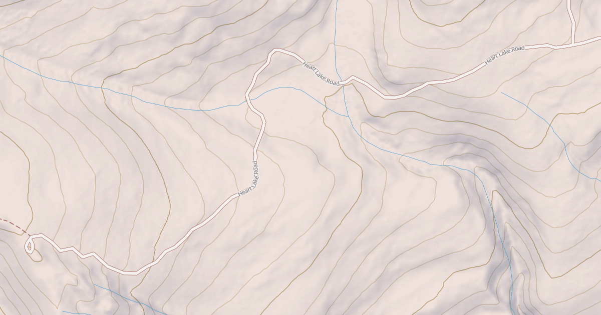 Map preview of HEART LAKE