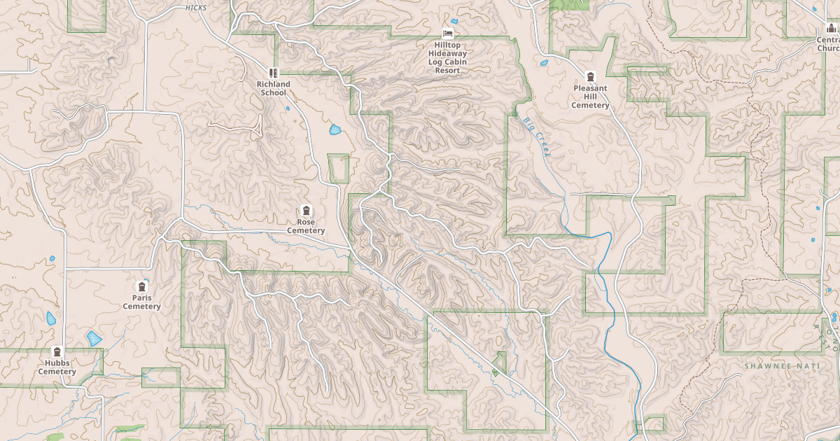 Map preview of RICHLAND RIDGE RD
