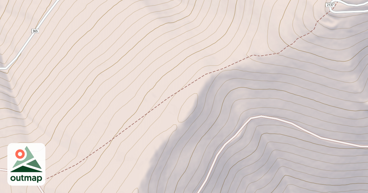 Map of LOOKOUT SPUR