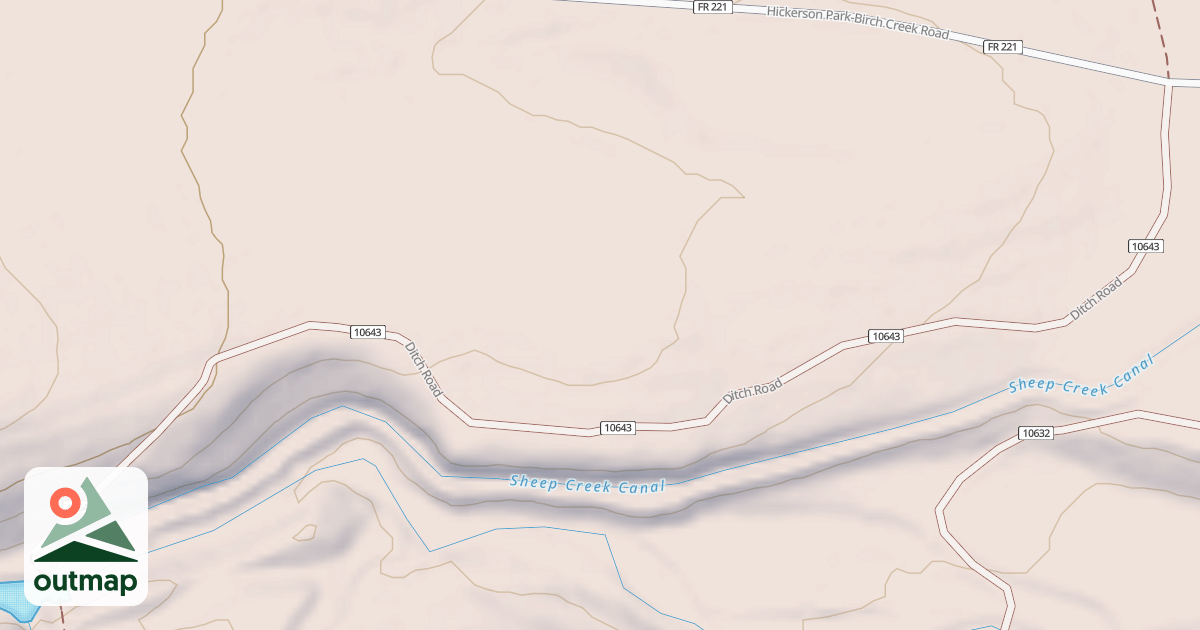 Map of DITCH ROAD