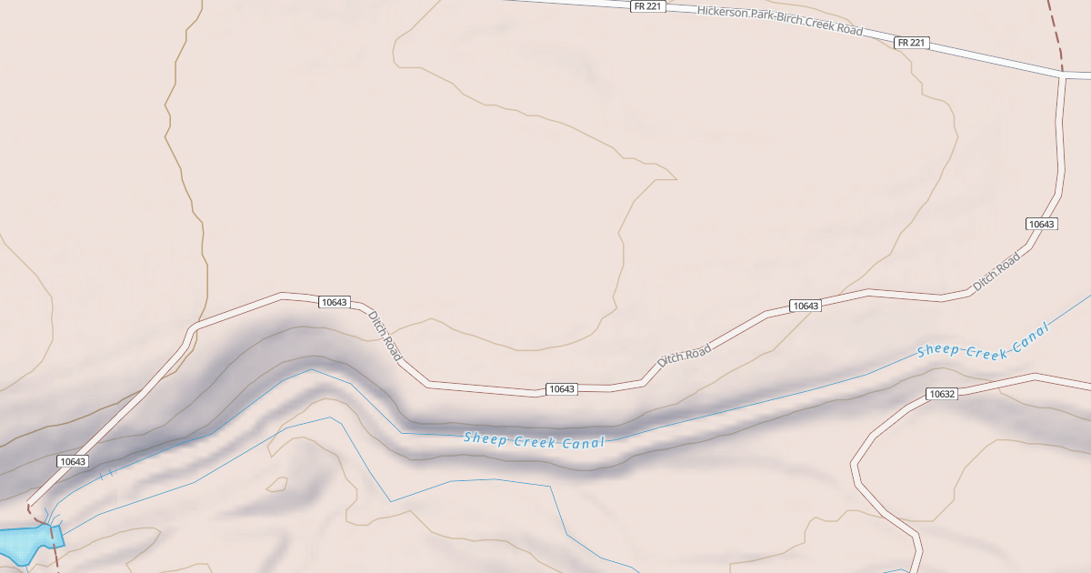 Map preview of DITCH ROAD