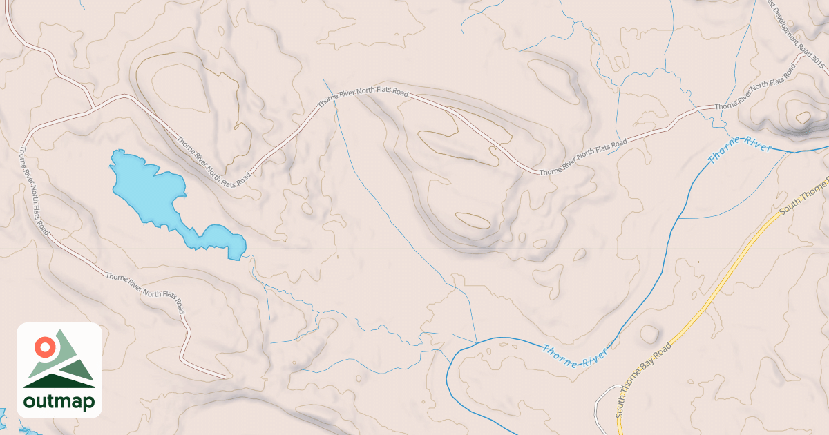 Map of THORNE RIVER NORTH FLATS