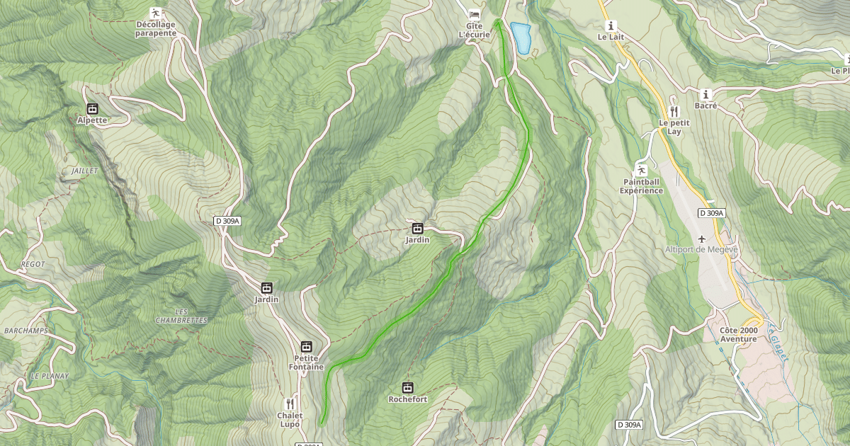 Map preview of Jardin
