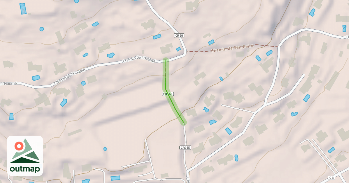 Map of Chemin du Touroun