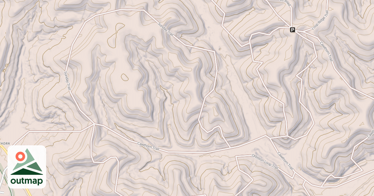 Map of CAWTHORN TRAIL