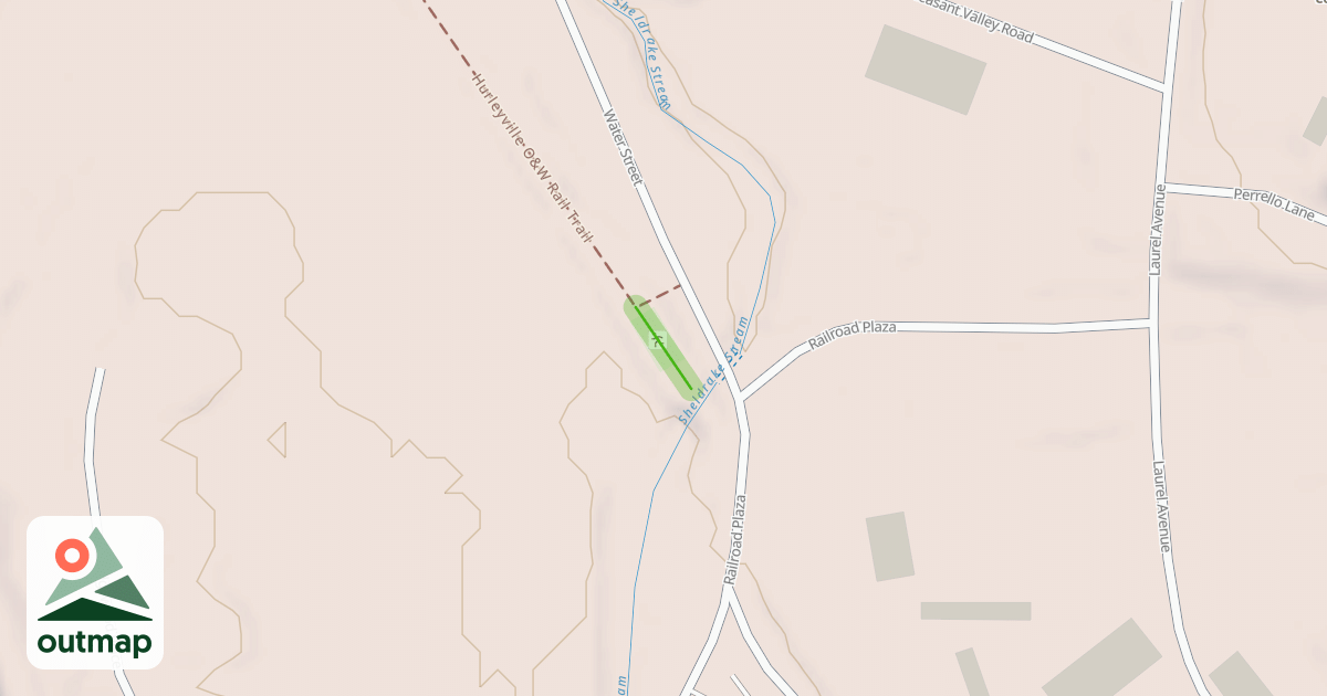 Map of Hurleyville O&W Rail Trail