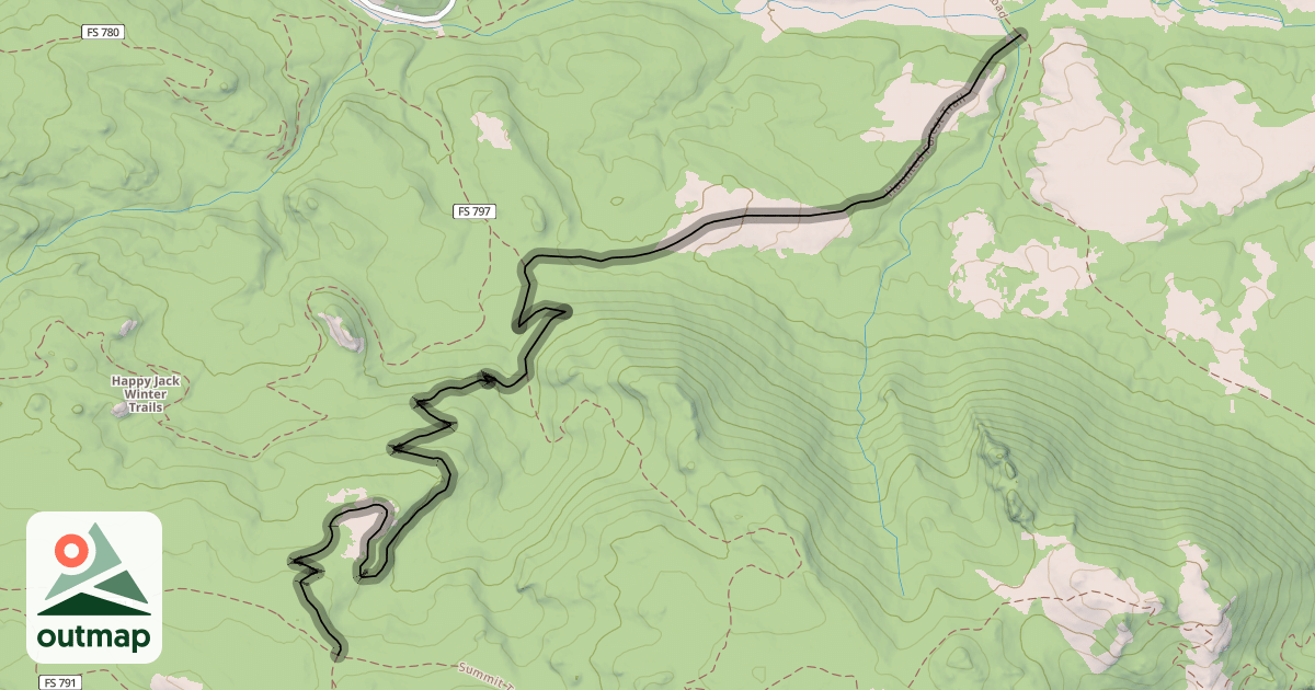Map of Haunted Forest Trail