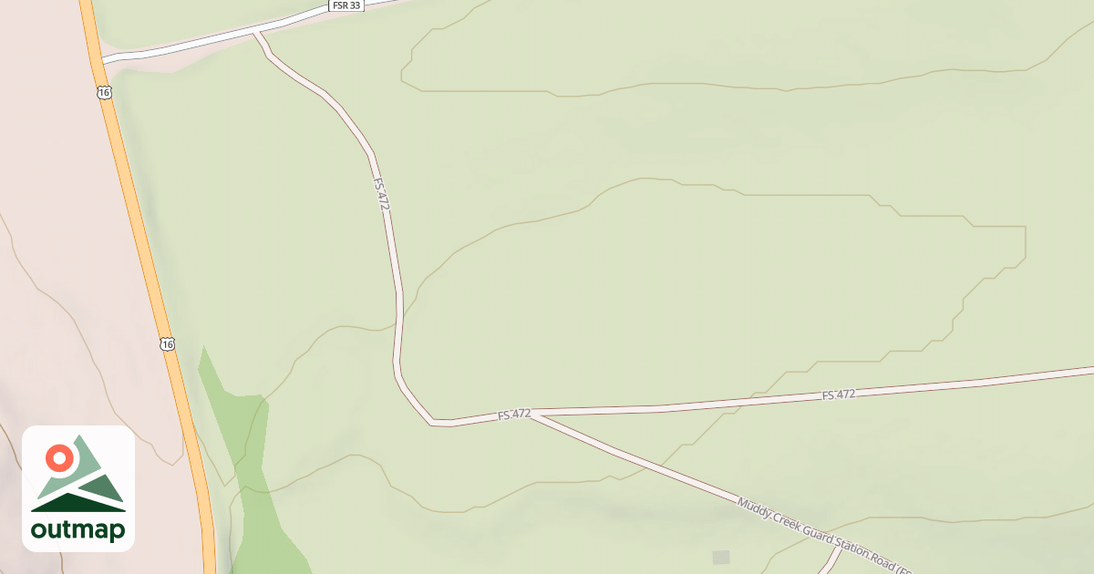 Map of MUDDY GUARD STATION