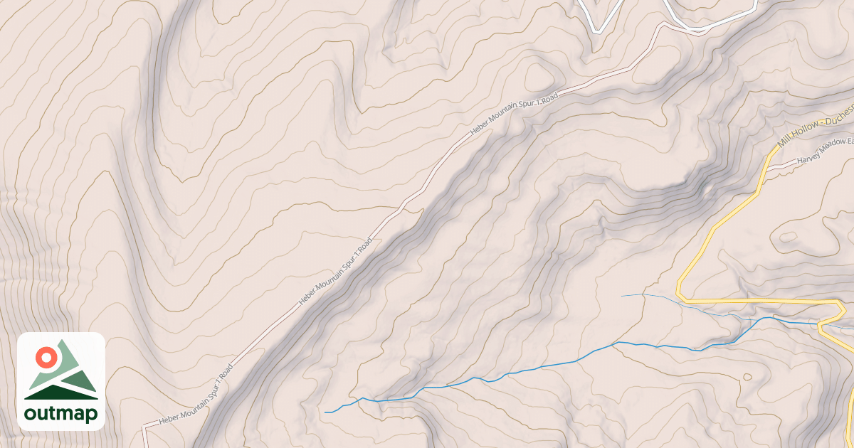 Map of HEBER MOUNTAIN SPUR 1