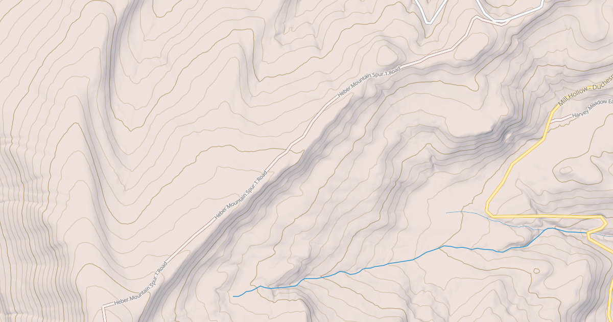 Map preview of HEBER MOUNTAIN SPUR 1