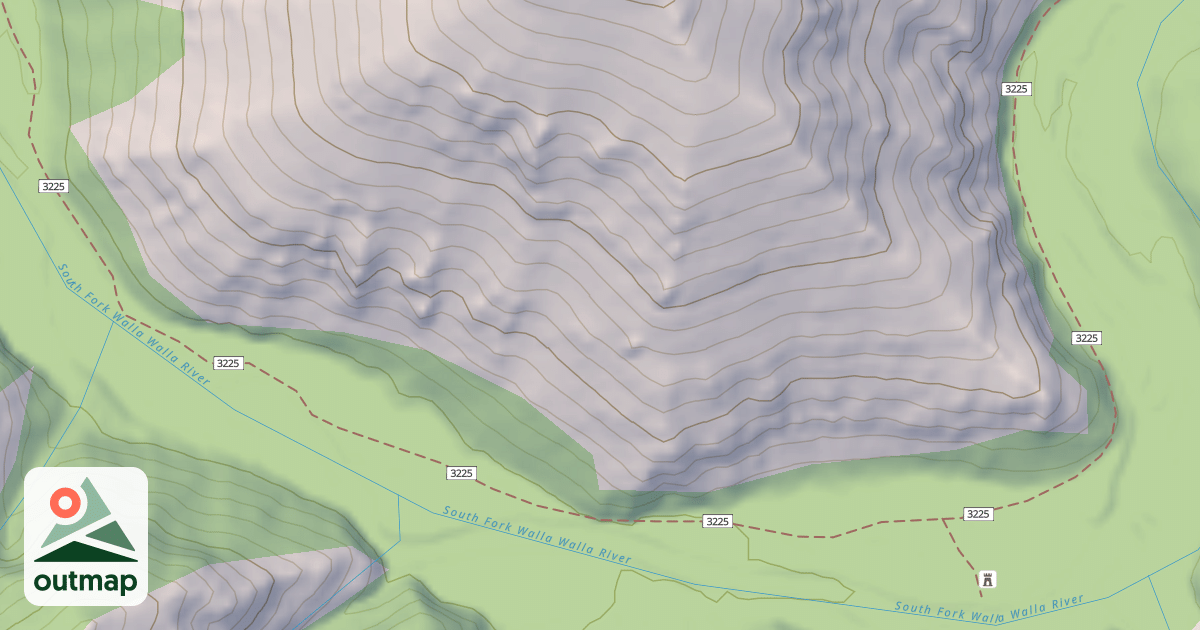 Map of Sf Walla Walla Trail