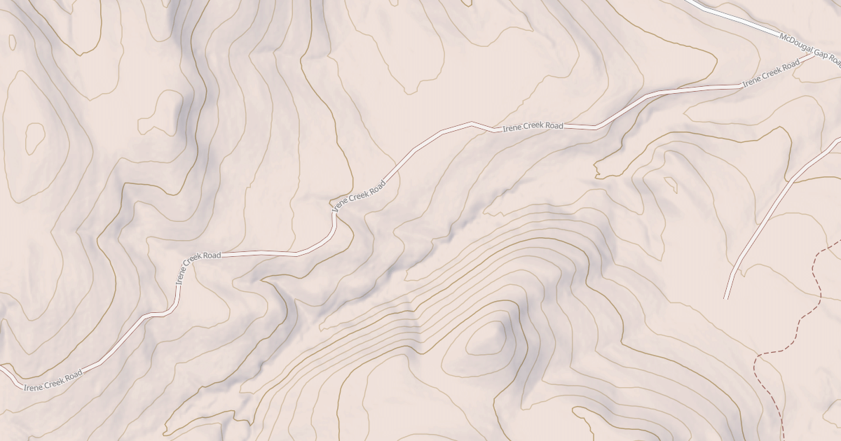 Map preview of IRENE CREEK