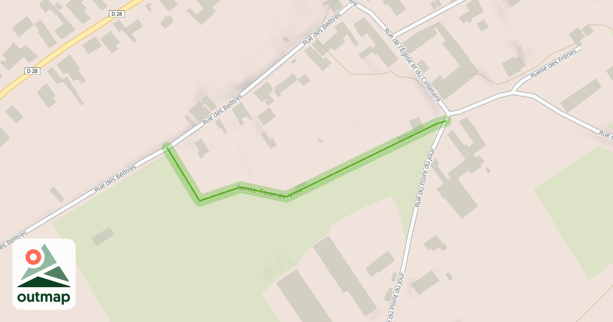Map of Sente Tour de Ville