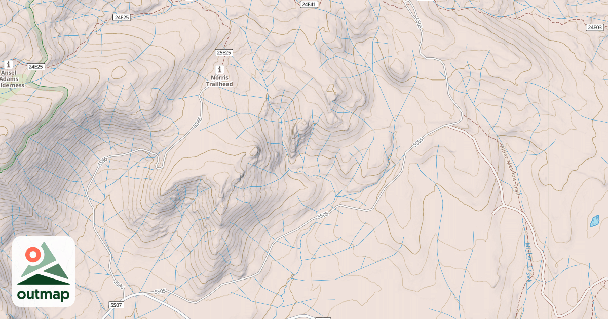 Map of CLOVER MEADOW