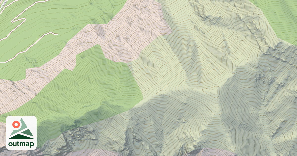 Map of Koo Koo Sint Ridge