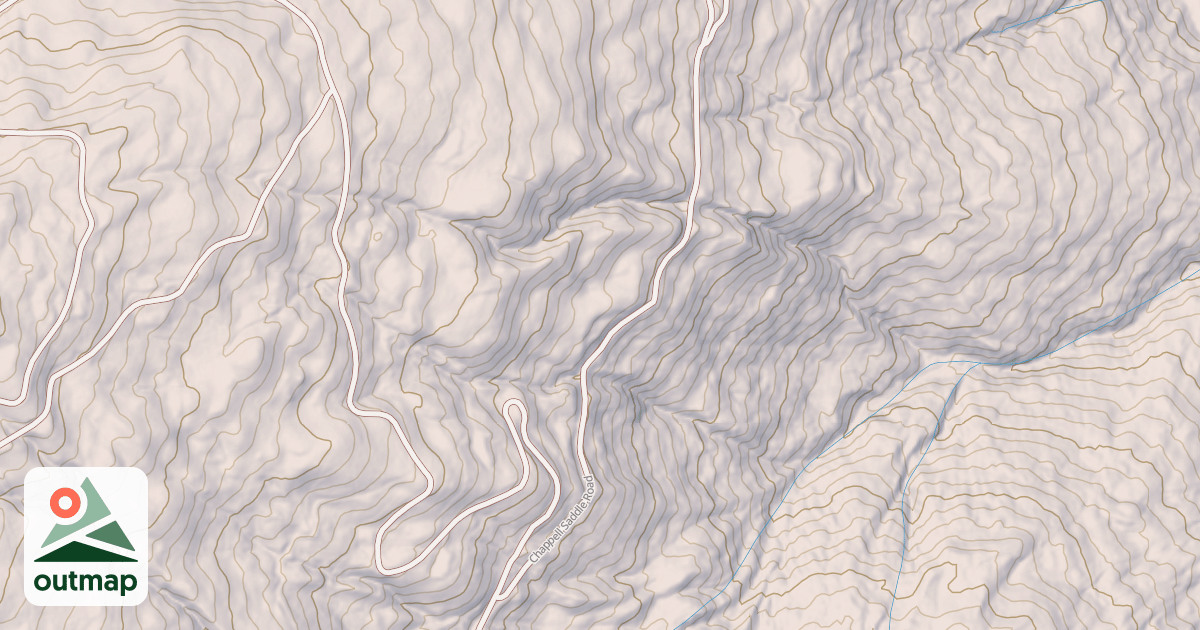 Map of CHAPPELL SADDLE
