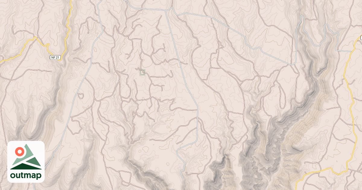 Map of USFS National Forest System Roads {AE26CA26-0BBB-4472-B688-8D0E94292C03}