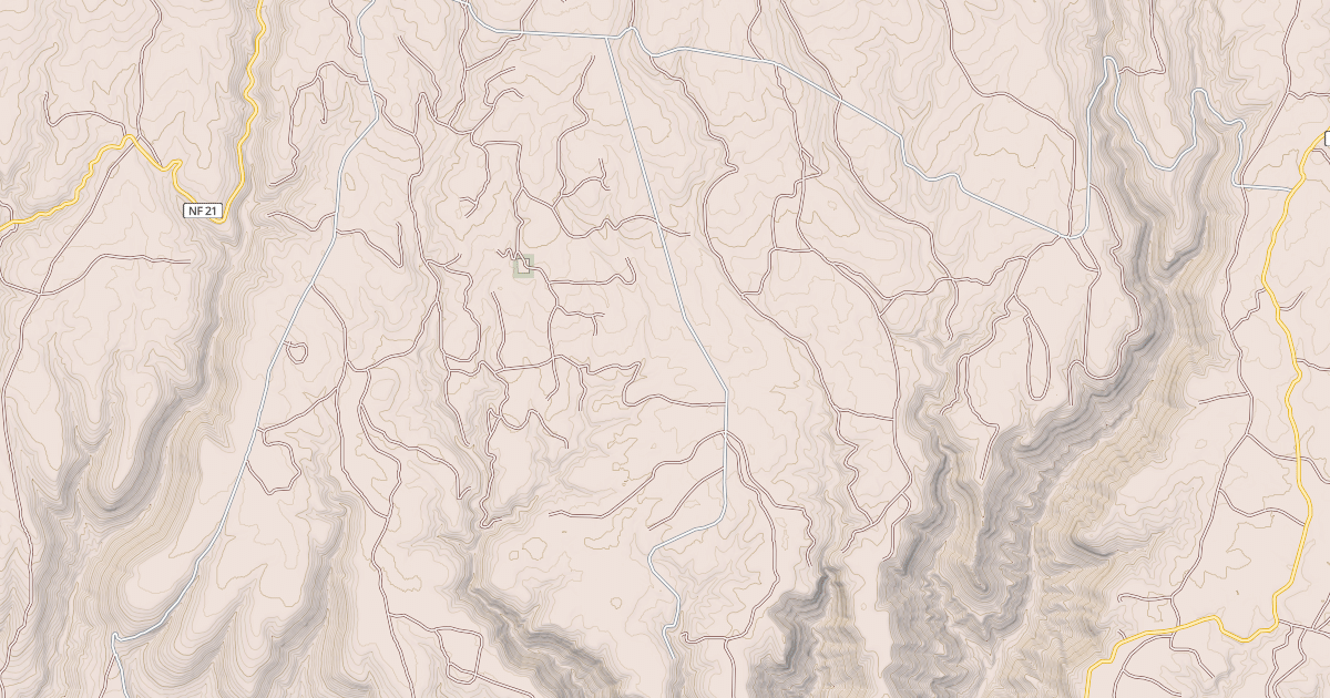 Map preview of USFS National Forest System Roads {AE26CA26-0BBB-4472-B688-8D0E94292C03}