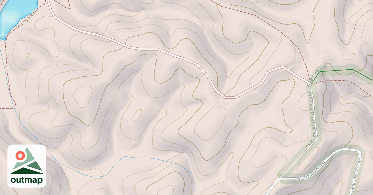 Map of MURRAYS LAKE