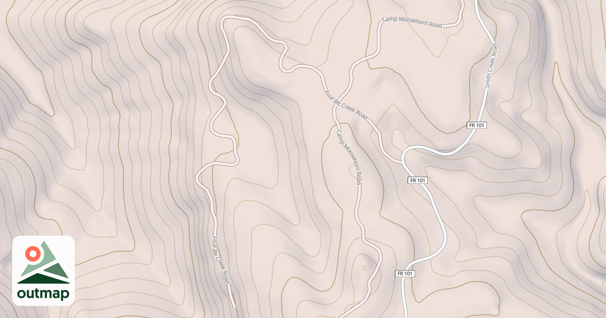 Map of CAMP MOOSE HORN B