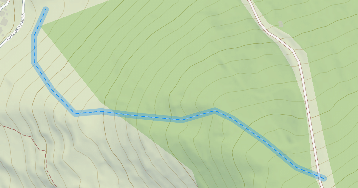 Map preview of Combe Bénite