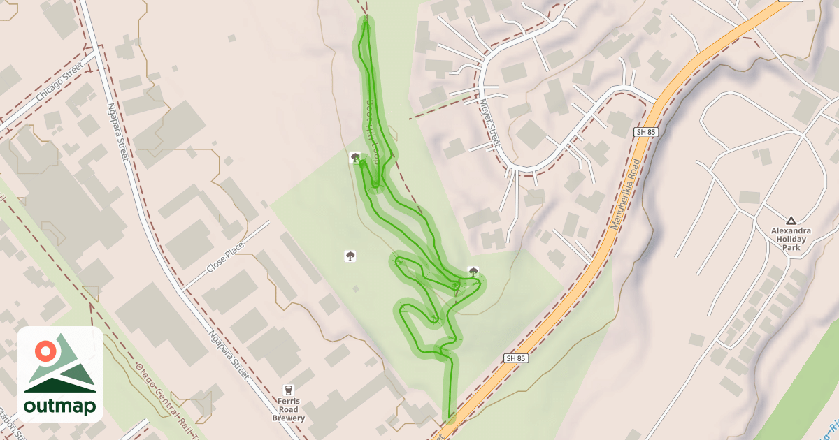 Map of Boot Hill Loop
