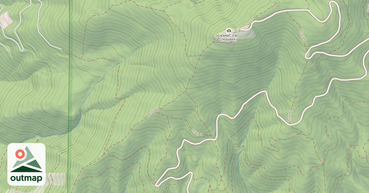 Map of USFS Motor Vehicle Use Map Trails 7832