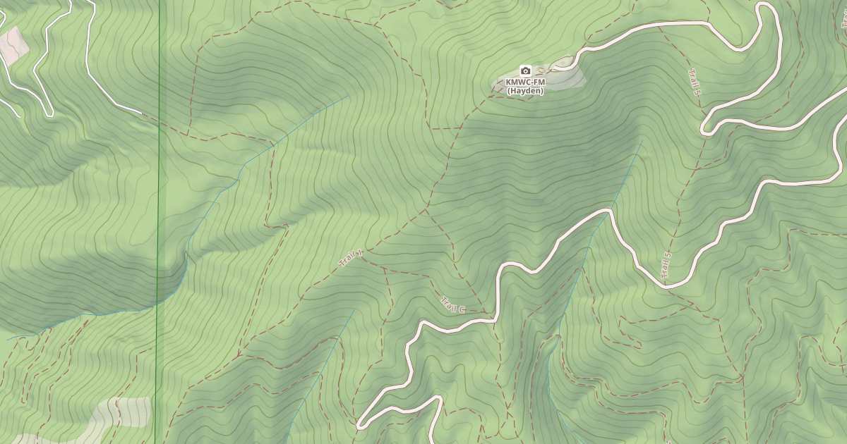 Map preview of USFS Motor Vehicle Use Map Trails 7832
