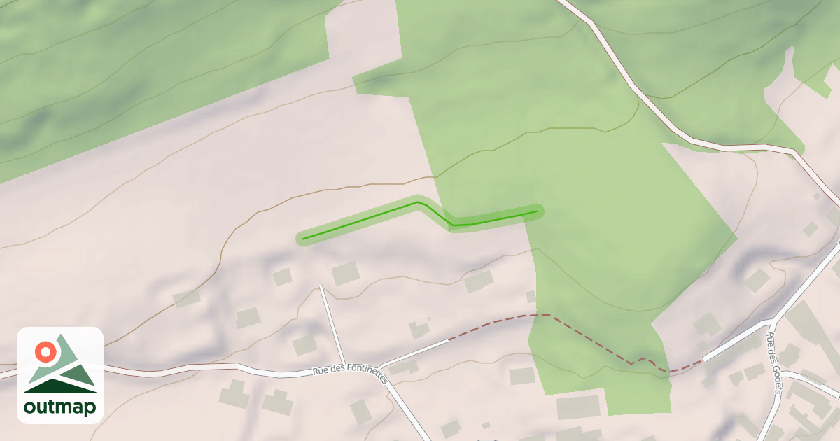 Map of Chemin des vignes enragées