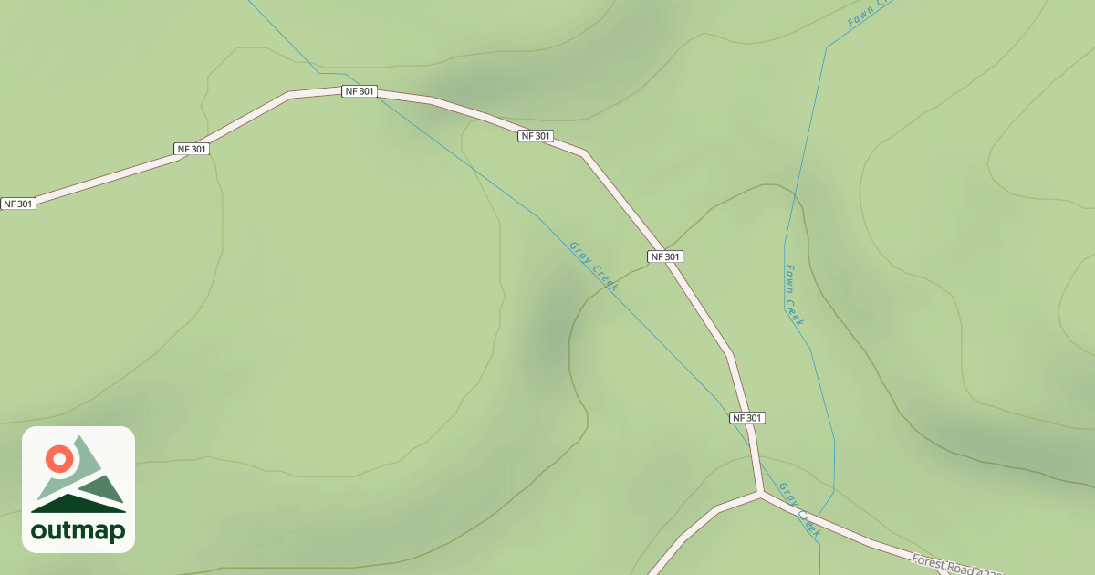 Map of USFS Motor Vehicle Use Map Roads {4CD86DE9-A0DA-4193-B1B1-CBD9A53FB656}