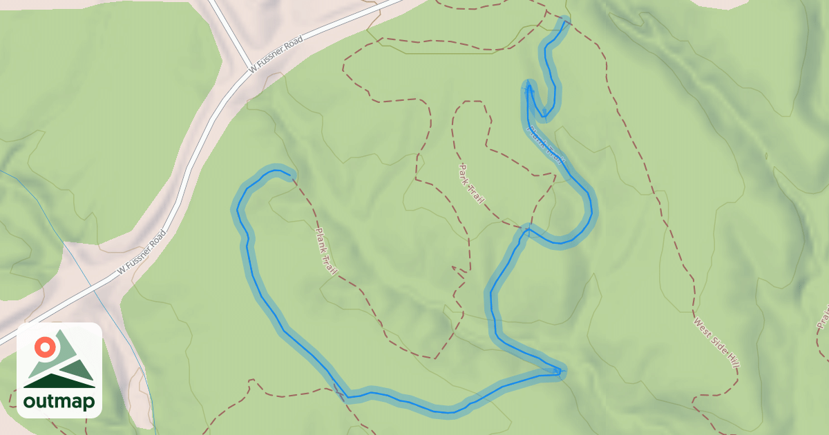 Map of Plank Trail