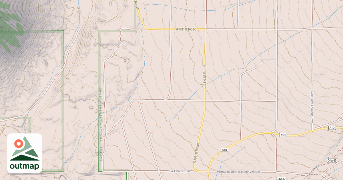 Map of ASH FLAT