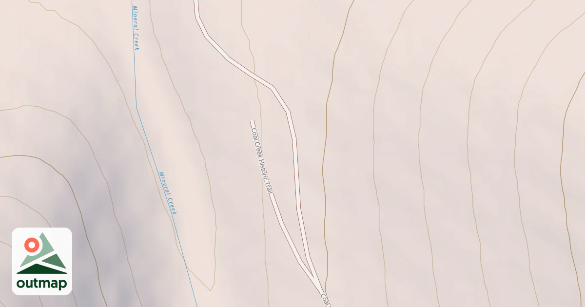 Map of Coal Creek Upper Road
