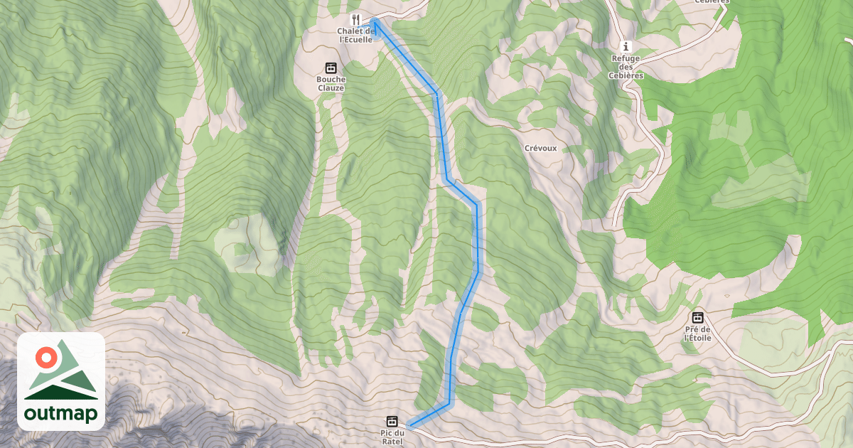 Map of La Centaurée
