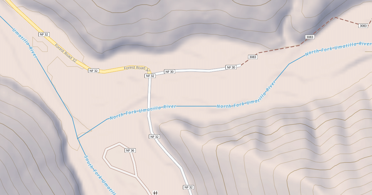 Map preview of NF UMATILLA TH