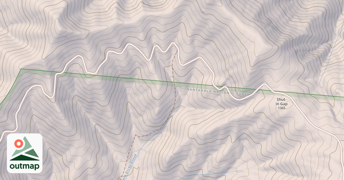 Map of SHUT IN GAP