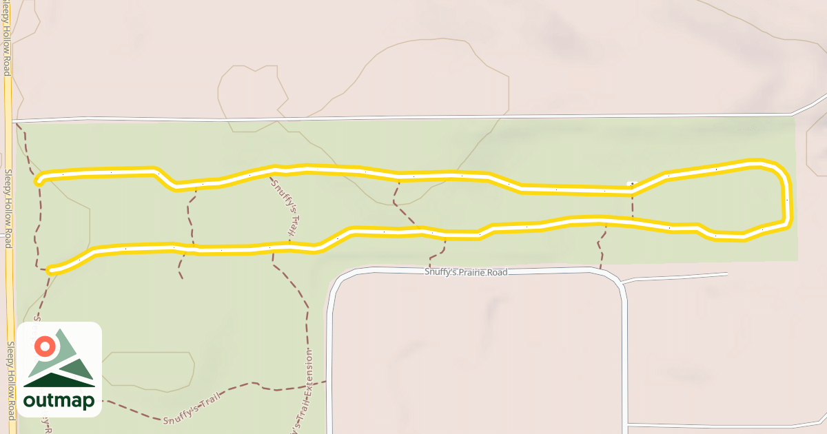 Map of Snuffy’s Trail in Kane